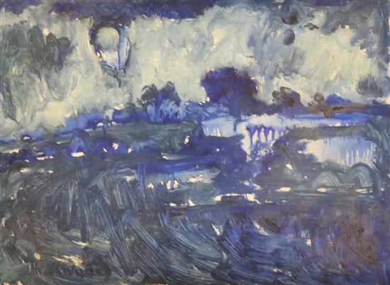 James Lawrence Isherwood (1917-1988) Buckingham Moon 12 x 16in., unframed